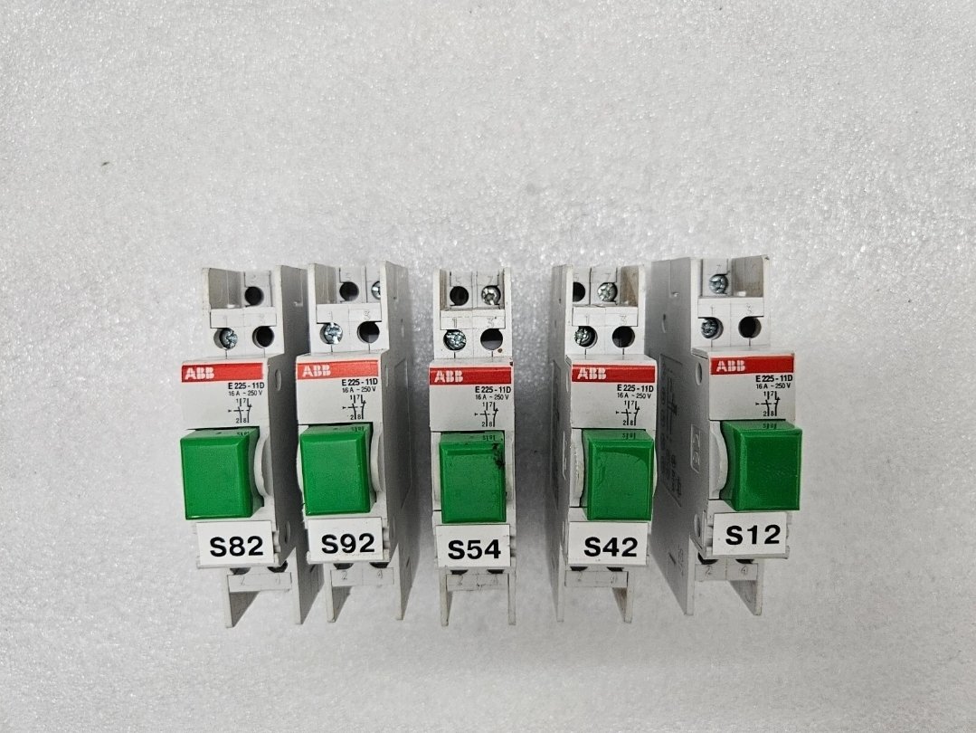 ABB E225-11D CIRCUIT BREAKER PUSH BUTTON (LOT OF 5)