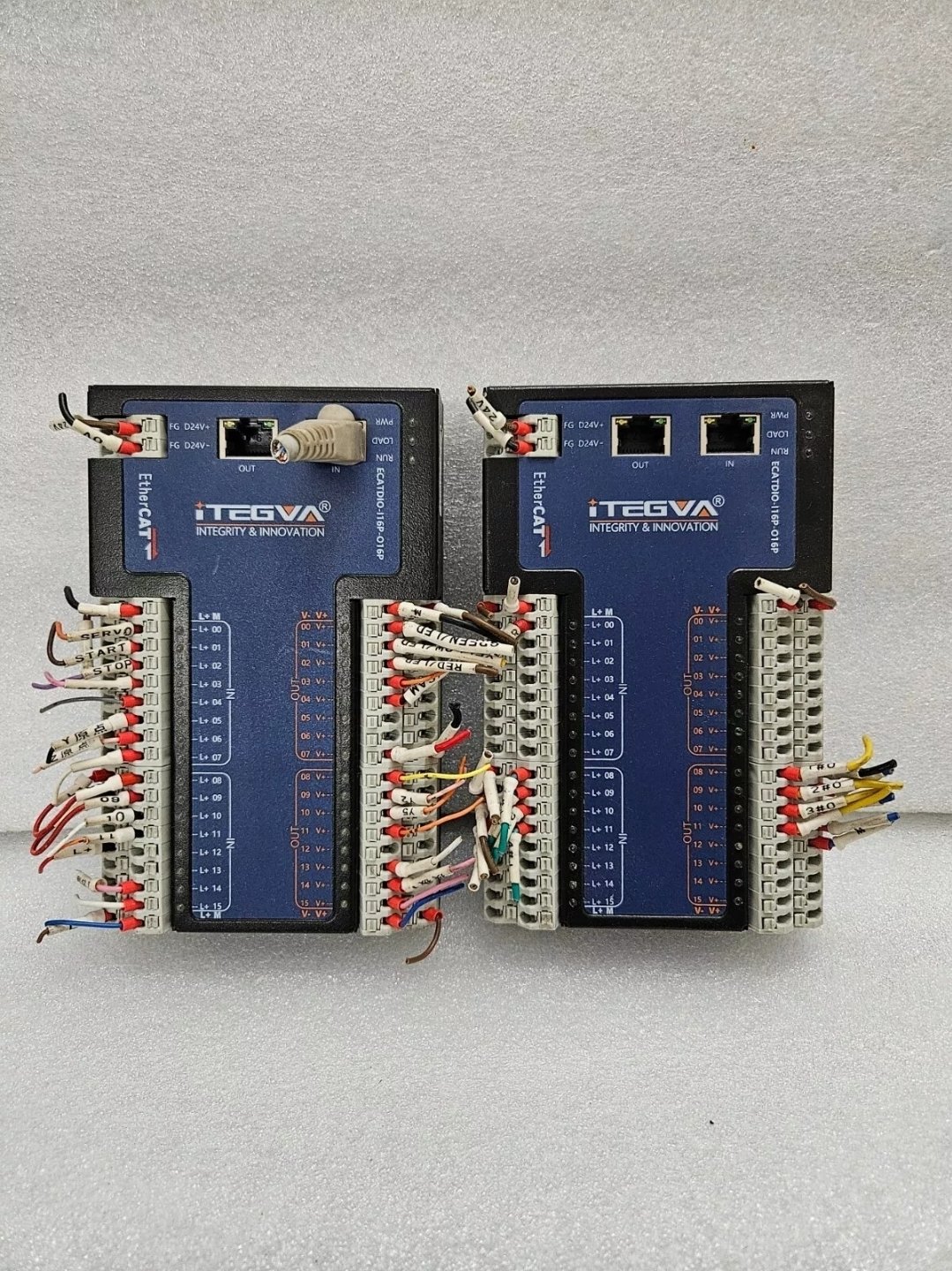 ITEGVA ECATDIO-I16P-O16P EtherCAT Digital I0 Module (lot of 2)