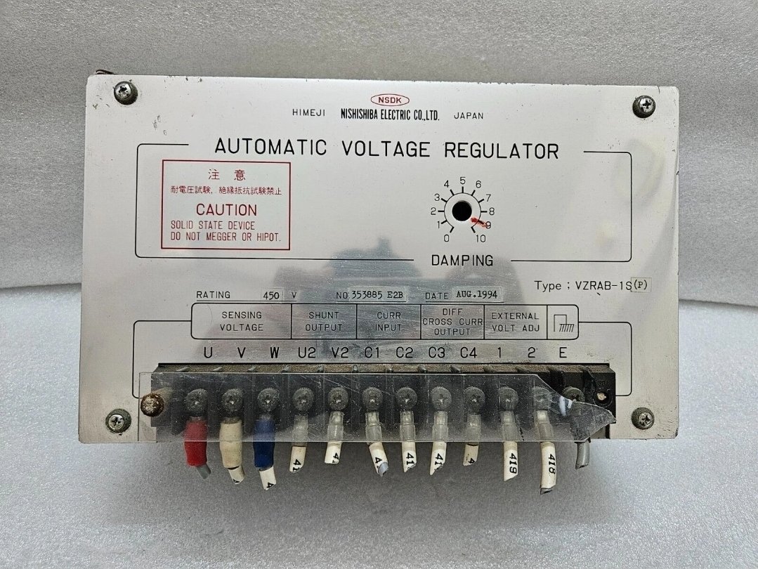 Nishishiba Electric VZRAB-1S(P) Automatic Voltage Regulator VZRAB-1S