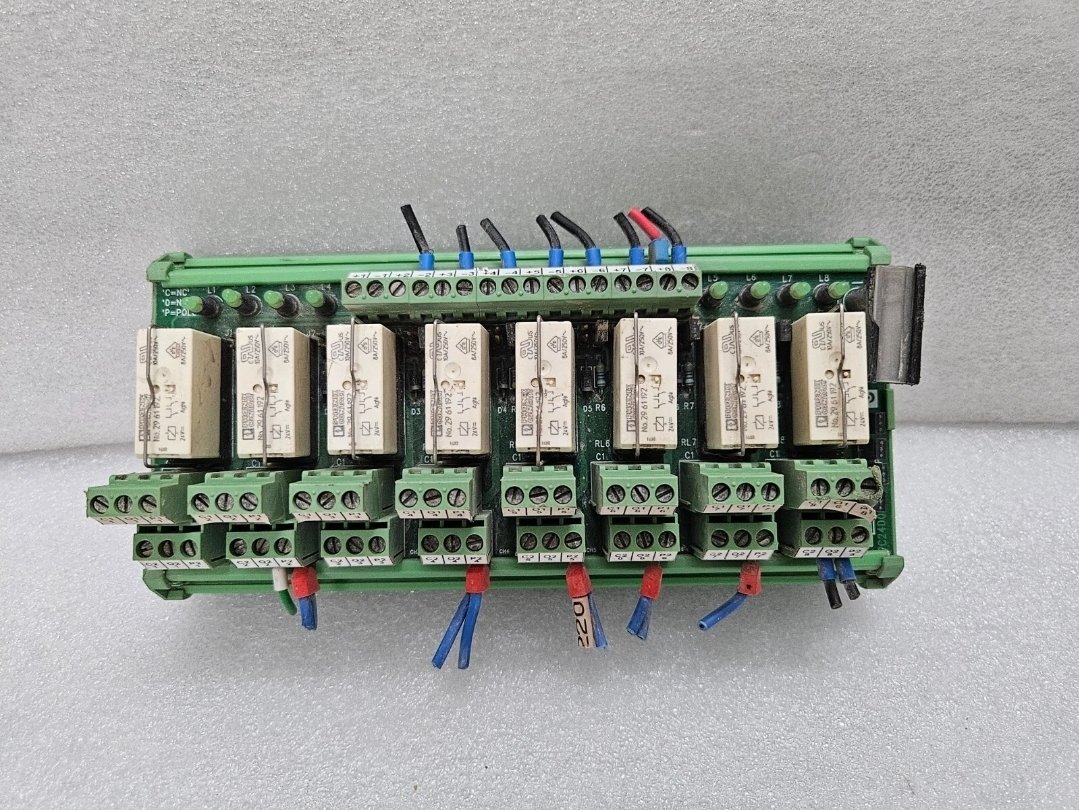 PHOENIX CONTACT PC24D08-2COB Relay Module Board 24VDC 8-Channel