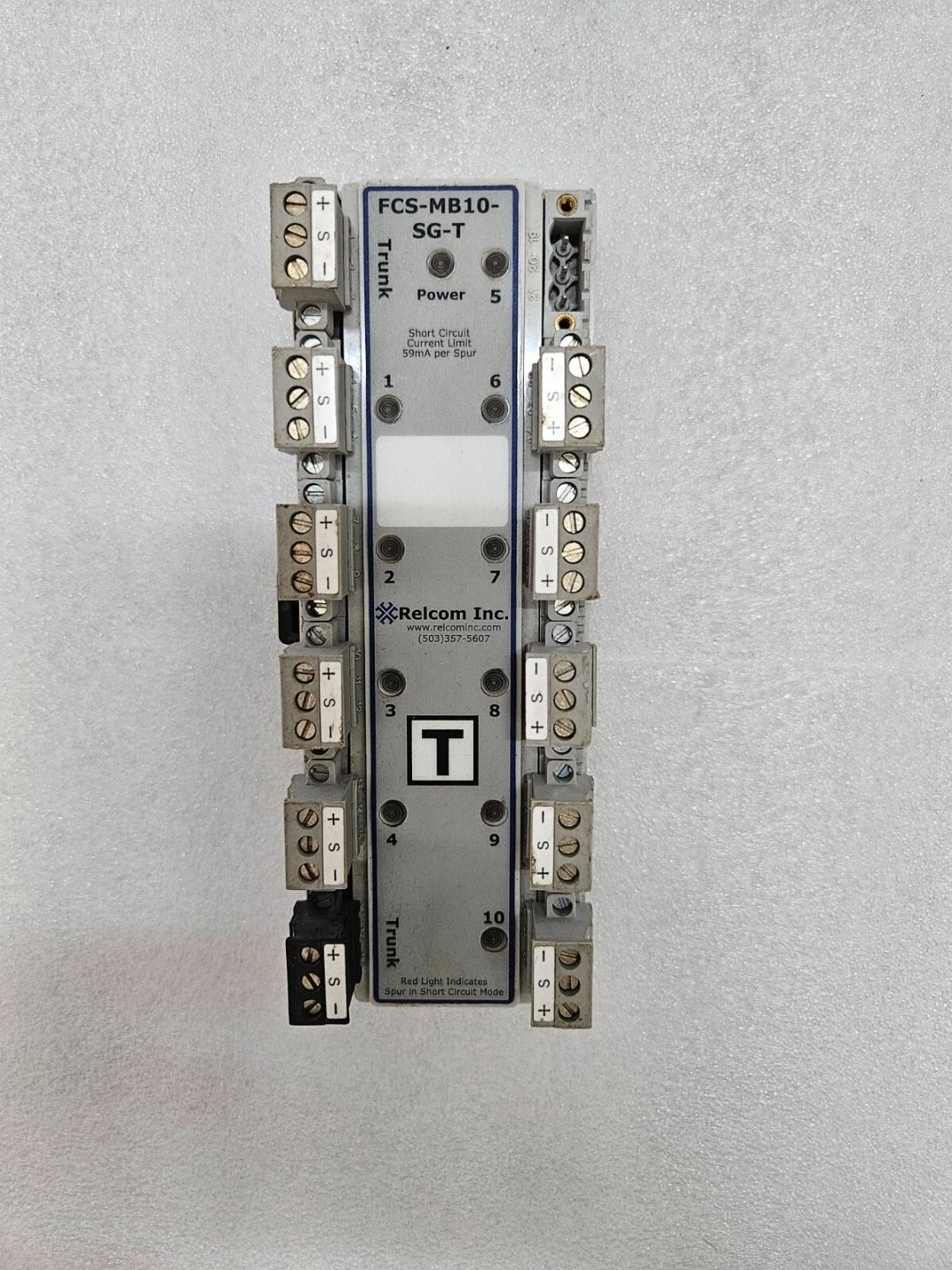 RELCOM INC FIELDBUS MEGABLOCK WIRING COMPONENTS FCS-MB10-SG-T